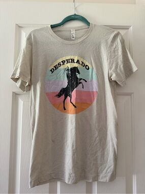 Desperado Graphic Crewneck T-Shirt - Cream